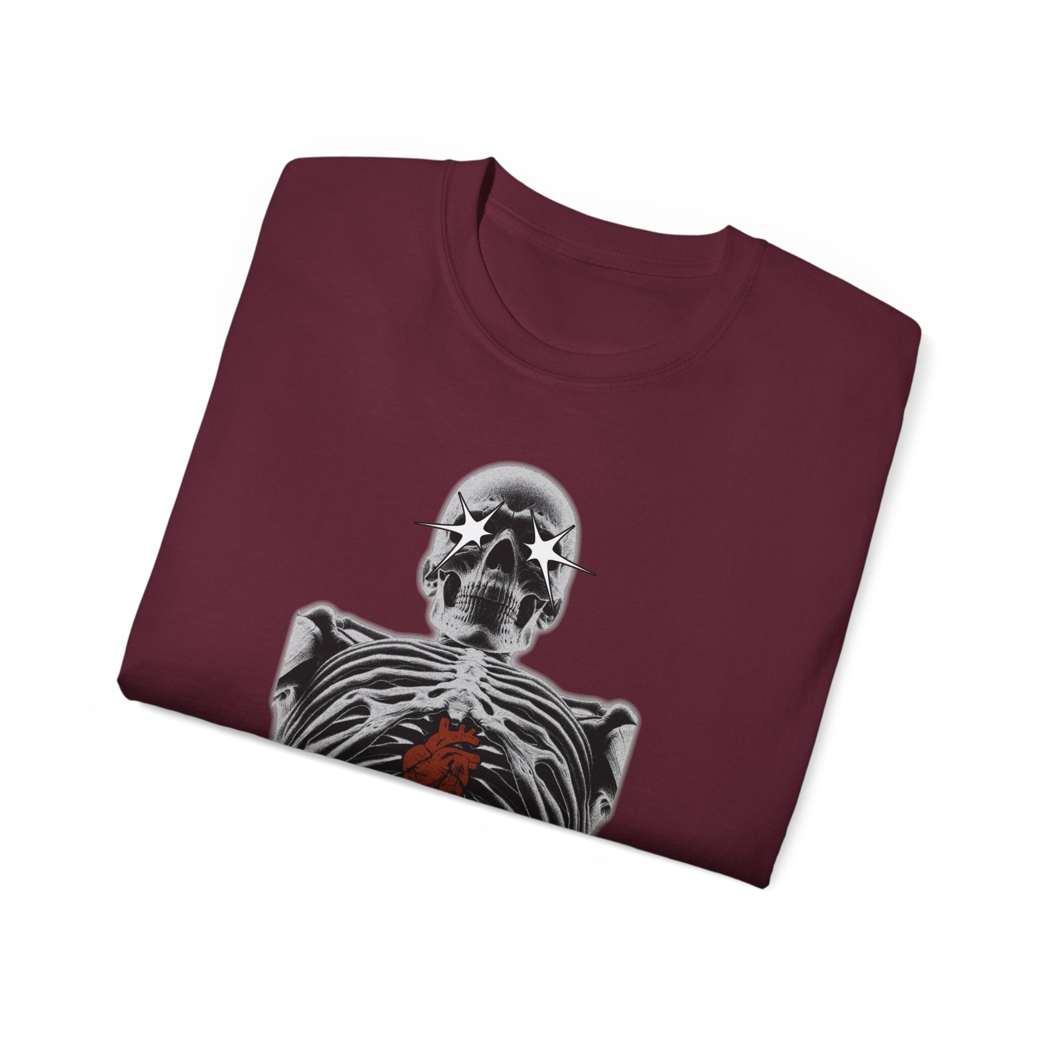 Exposed Heart - Unisex Cotton Tee (Front) - Damned Threads